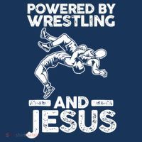 Powered By Wrestling And Jesus Visor thumb 3
