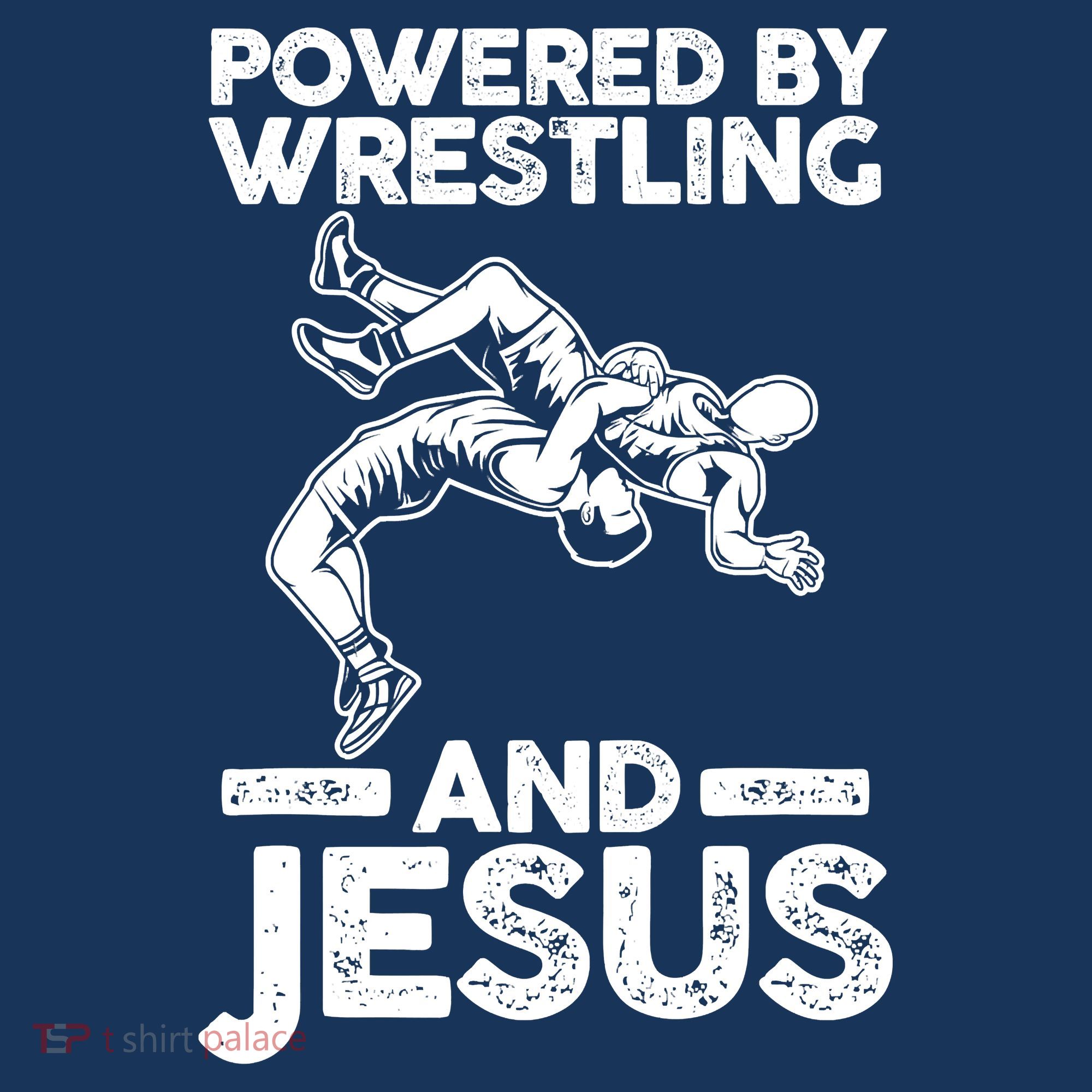 Powered By Wrestling And Jesus Visor