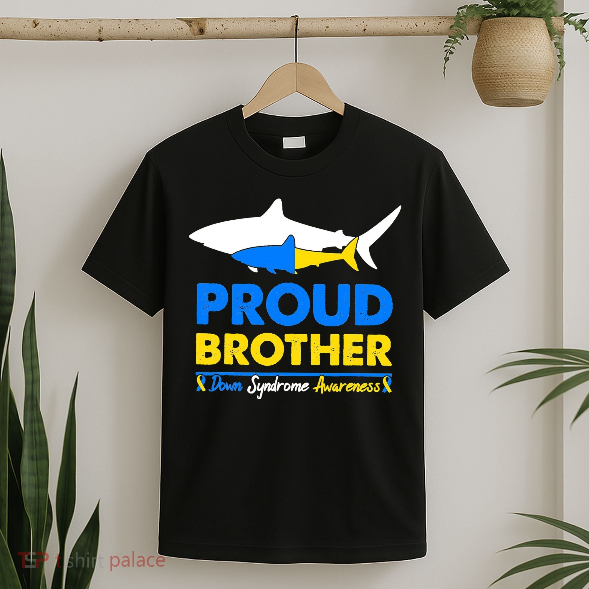 Proud Brother World Down Syndrome Awareness Day Shark T21 T-Shirt