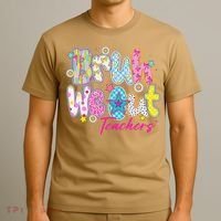 Preppy Bruh We Out Teachers Last Day Of School Summer Break T-Shirt thumb 3