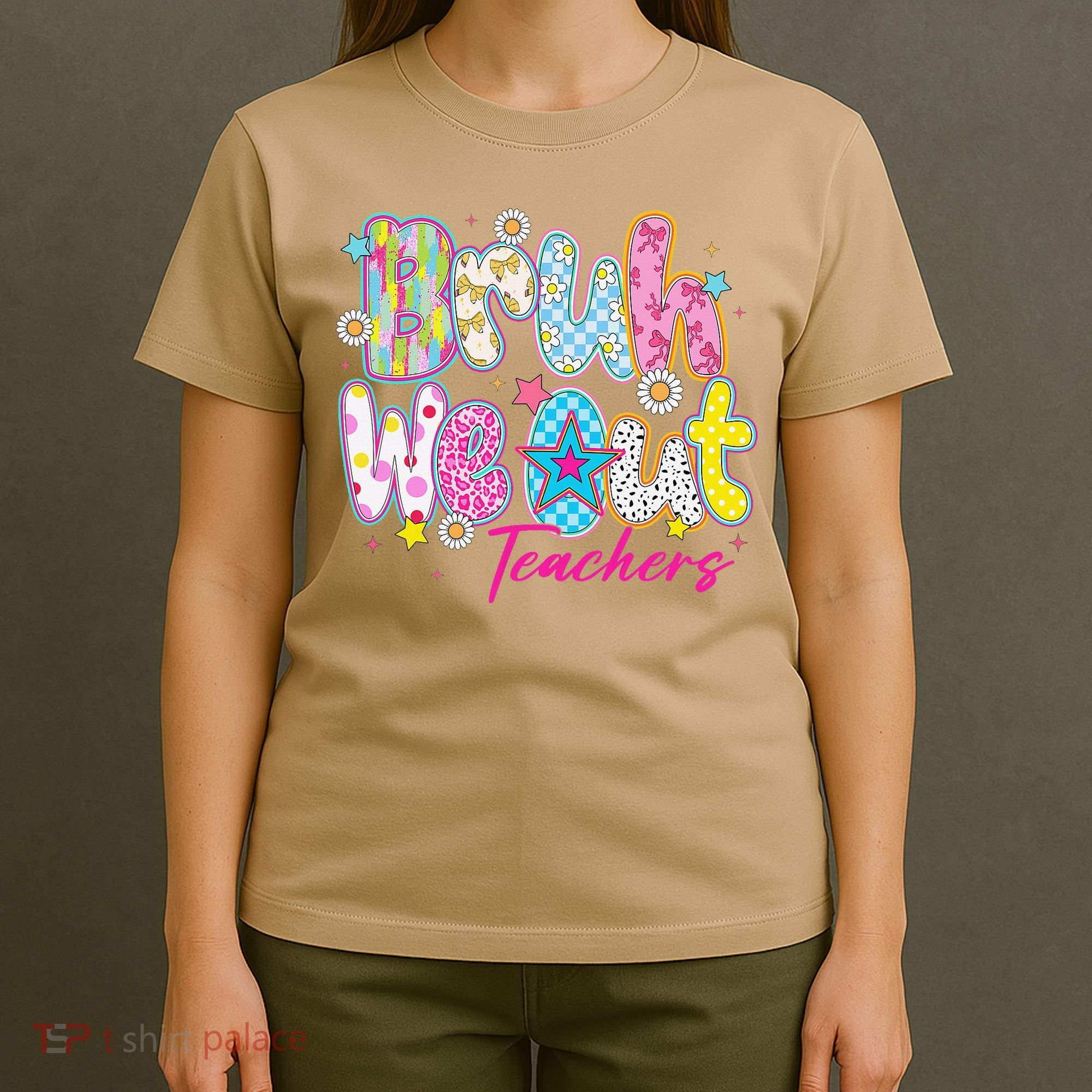 Preppy Bruh We Out Teachers Last Day Of School Summer Break T-Shirt
