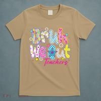 Preppy Bruh We Out Teachers Last Day Of School Summer Break T-Shirt thumb 5
