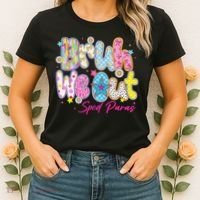 Preppy Bruh We Out Sped Paras Last Day Of School Summer Women's T-Shirt thumb 2