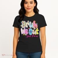 Preppy Bruh We Out Sped Paras Last Day Of School Summer Women's T-Shirt thumb 4