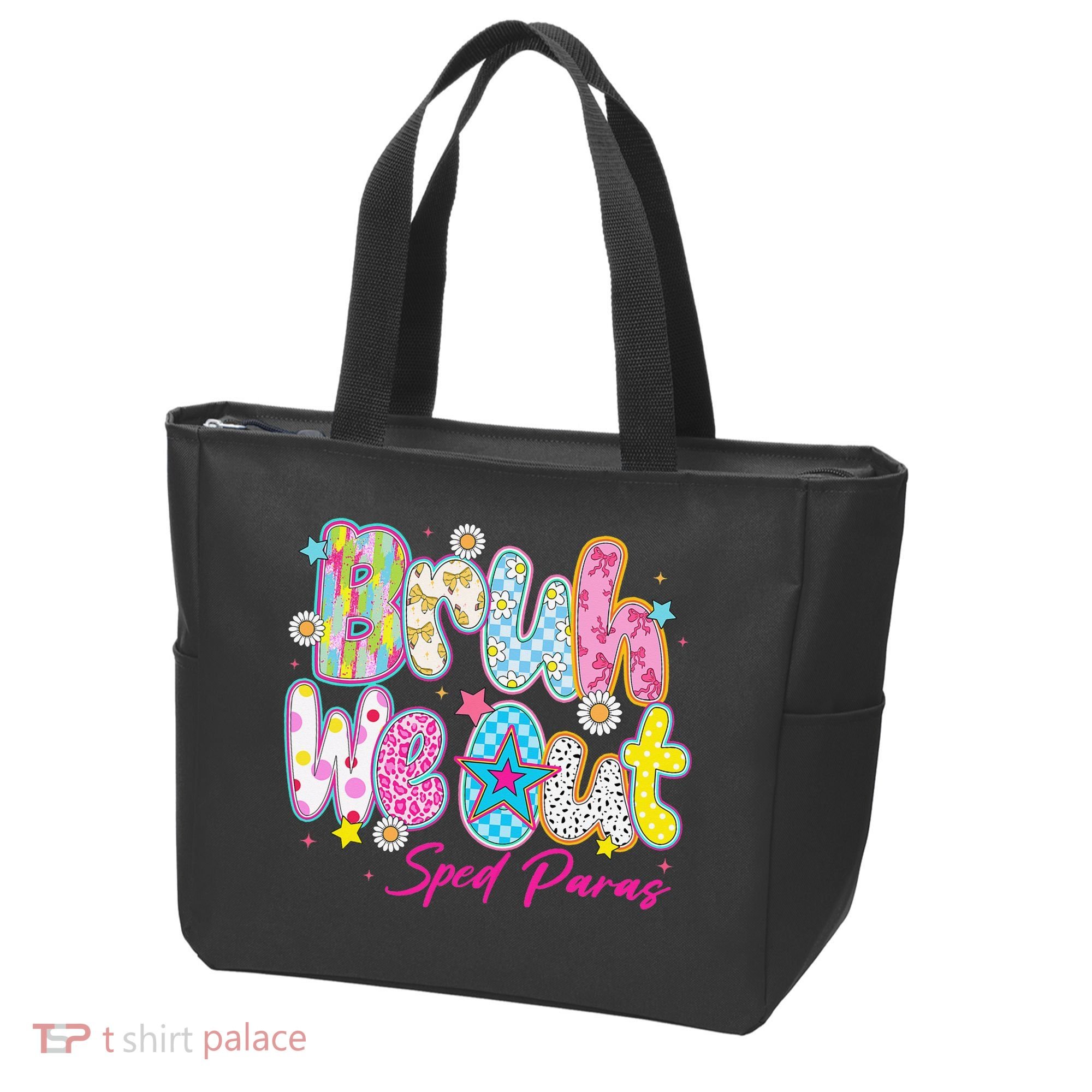 Preppy Bruh We Out Sped Paras Last Day Of School Summer Tote Bag
