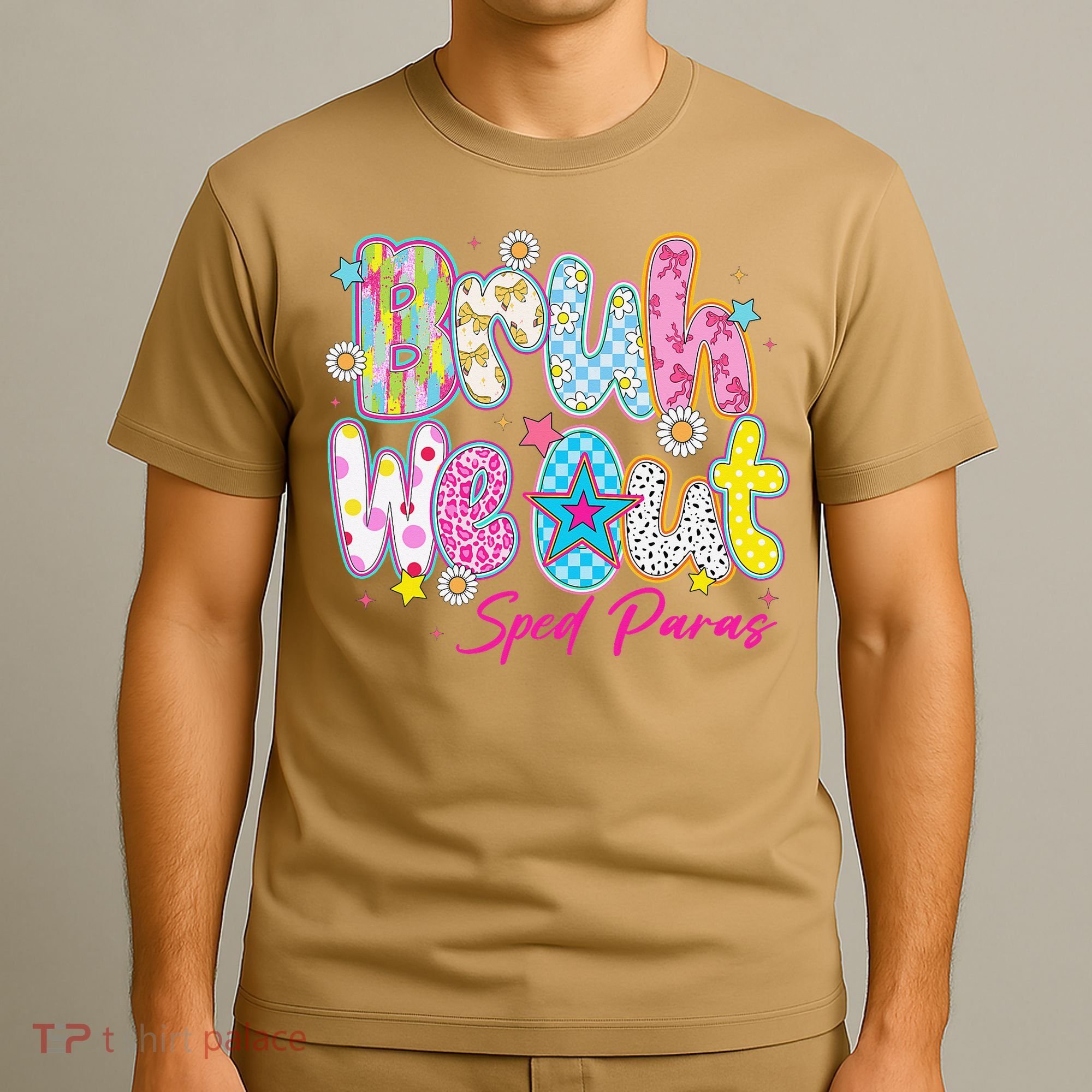 Preppy Bruh We Out Sped Paras Last Day Of School Summer T-Shirt