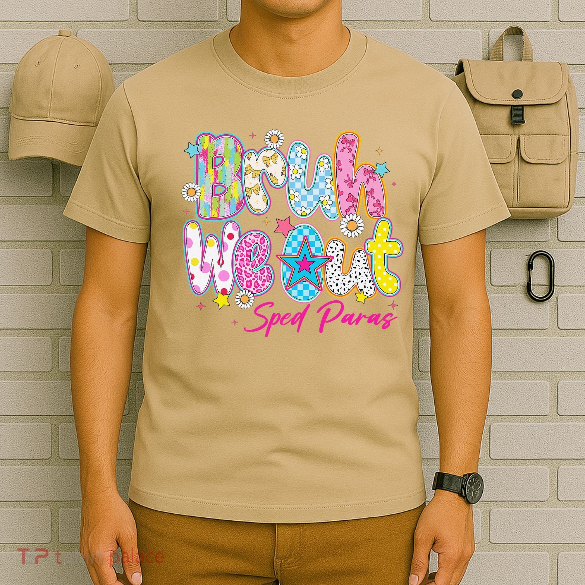 Preppy Bruh We Out Sped Paras Last Day Of School Summer T-Shirt