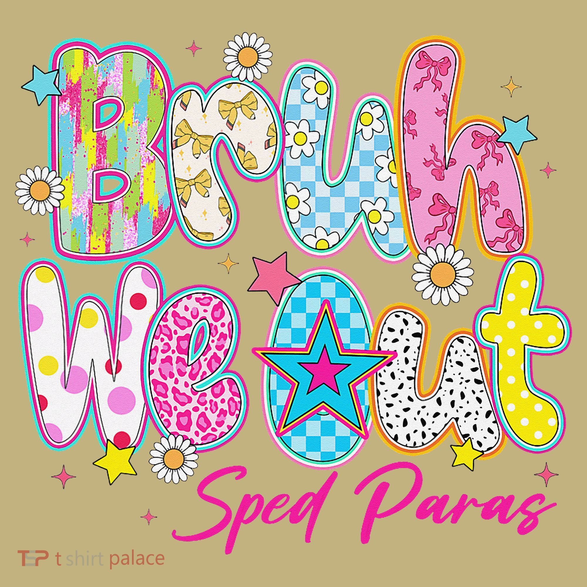 Preppy Bruh We Out Sped Paras Last Day Of School Summer T-Shirt