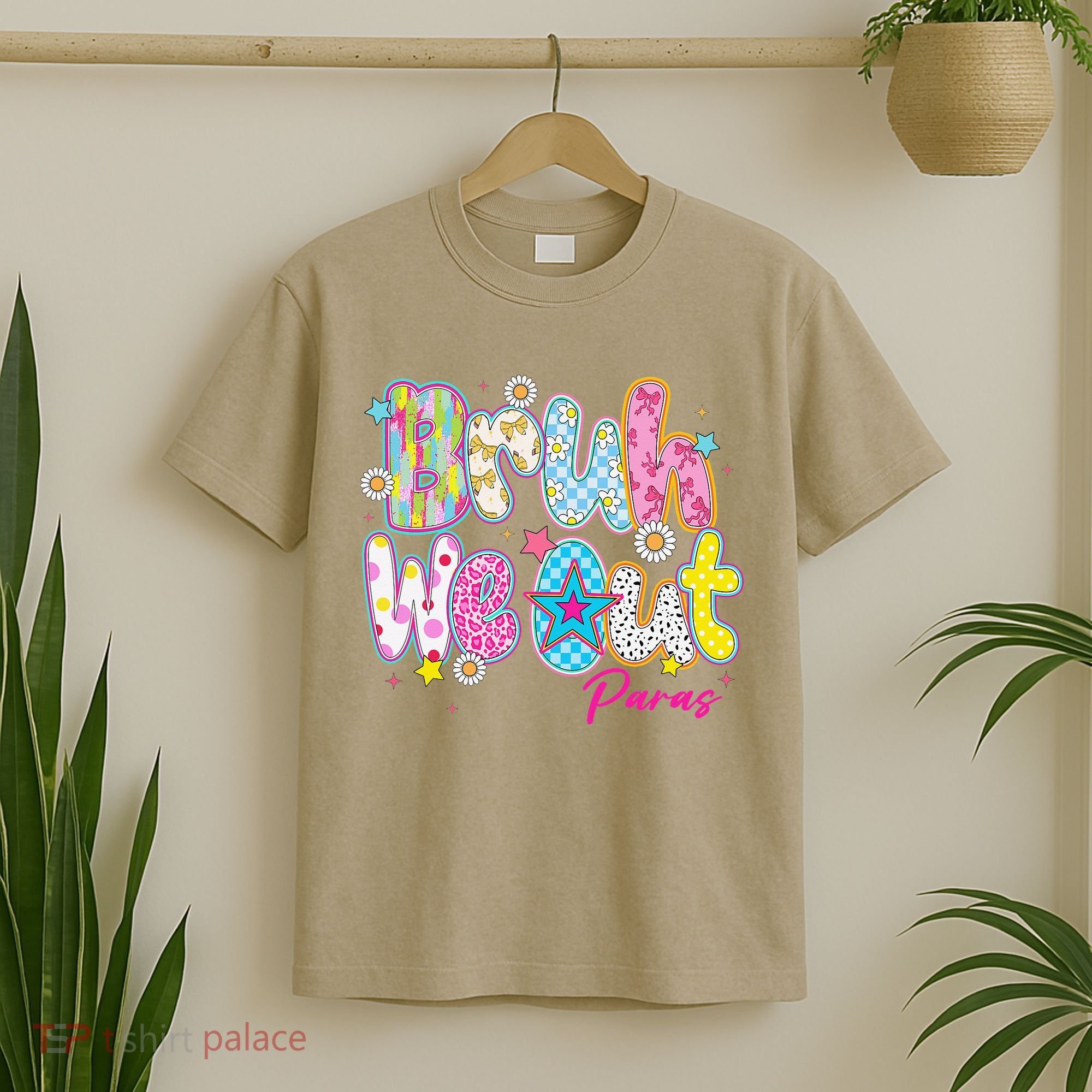 Preppy Bruh We Out Paraprofessionals Last Day Of School T-Shirt