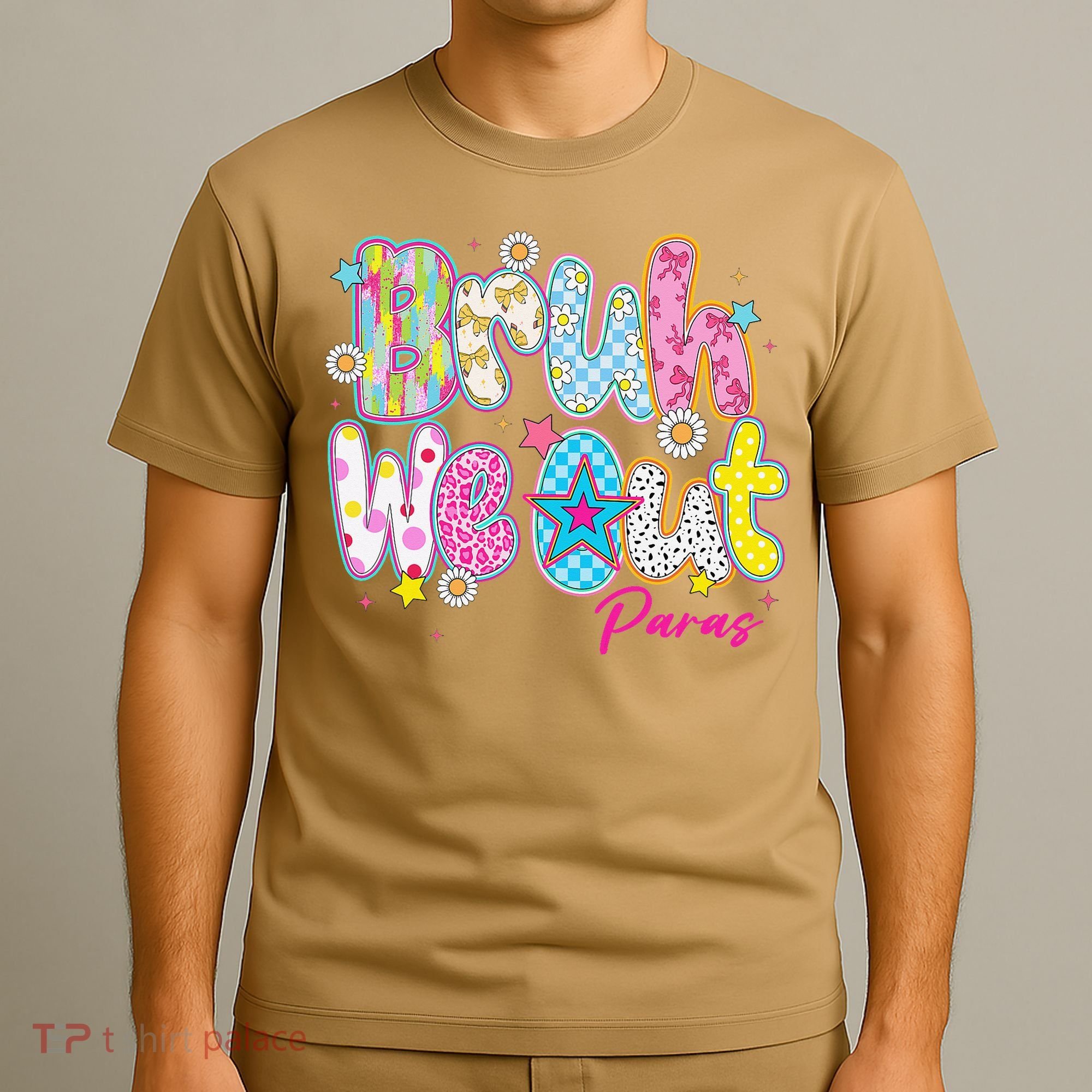 Preppy Bruh We Out Paraprofessionals Last Day Of School T-Shirt