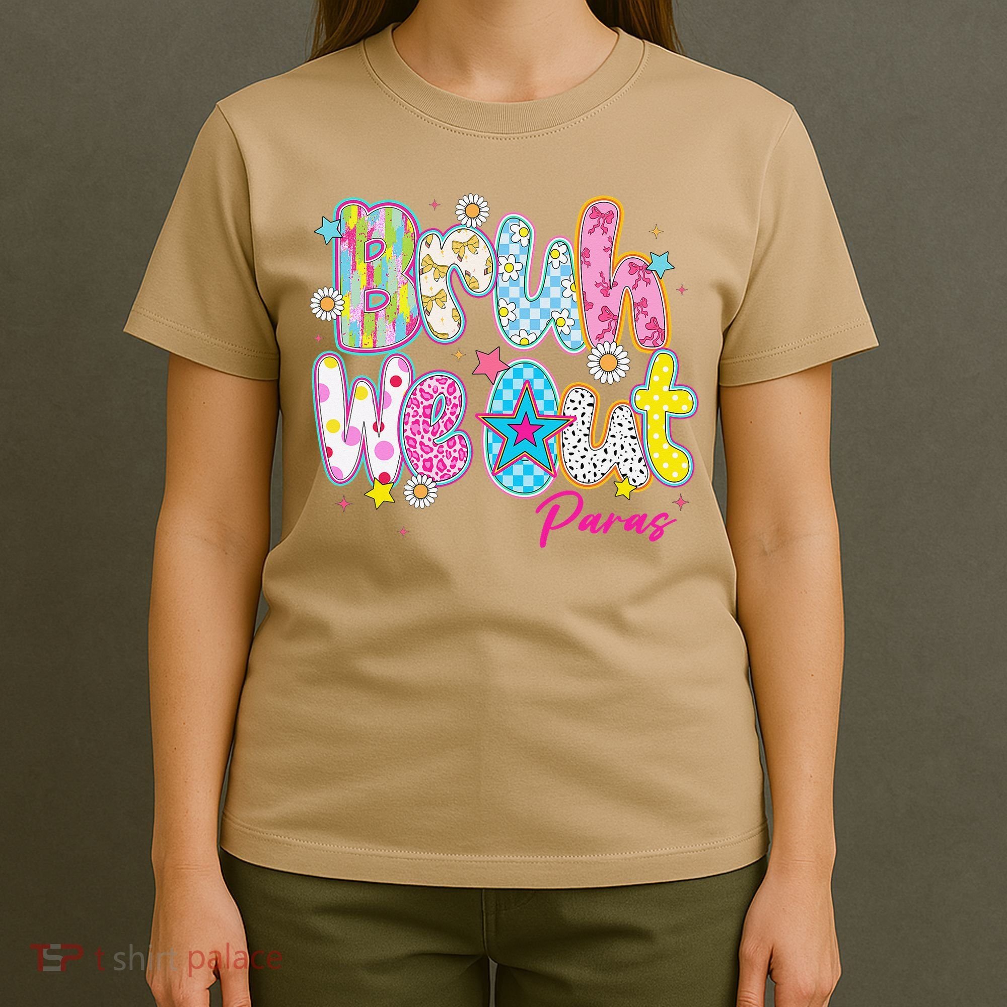Preppy Bruh We Out Paraprofessionals Last Day Of School T-Shirt