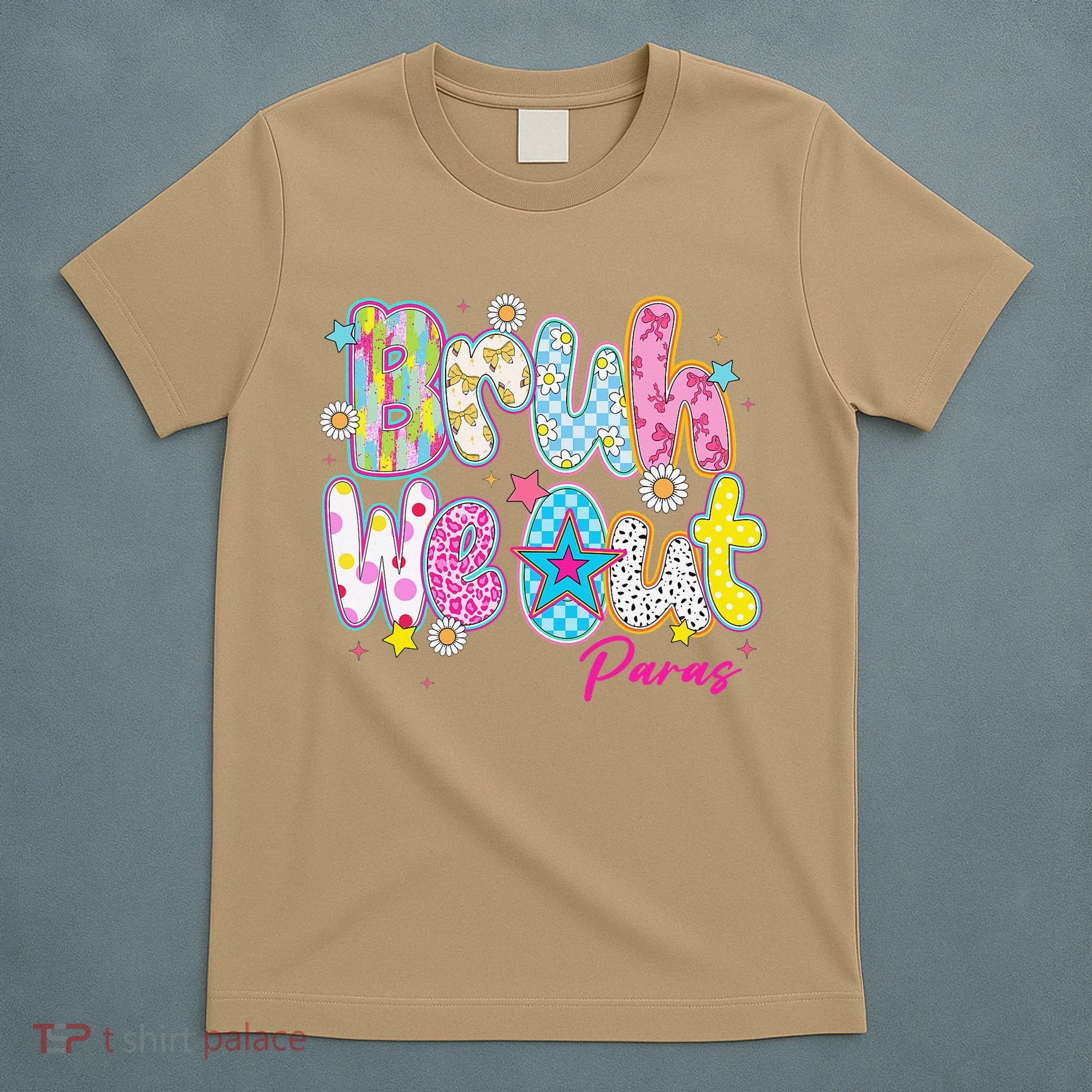 Preppy Bruh We Out Paraprofessionals Last Day Of School T-Shirt