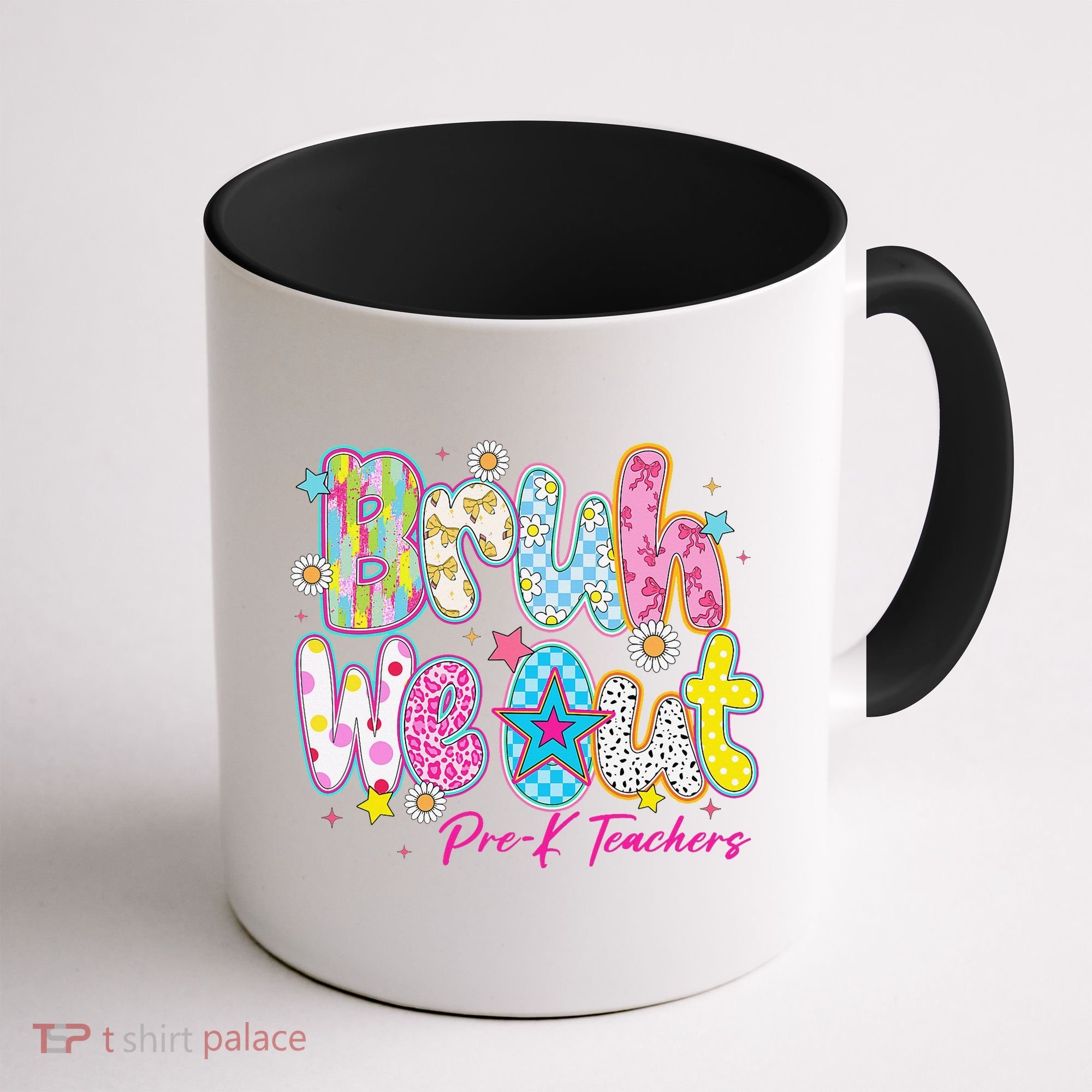 Preppy Bruh We Out Pre-K Teachers Last Day Of School Summer Coffee Mug