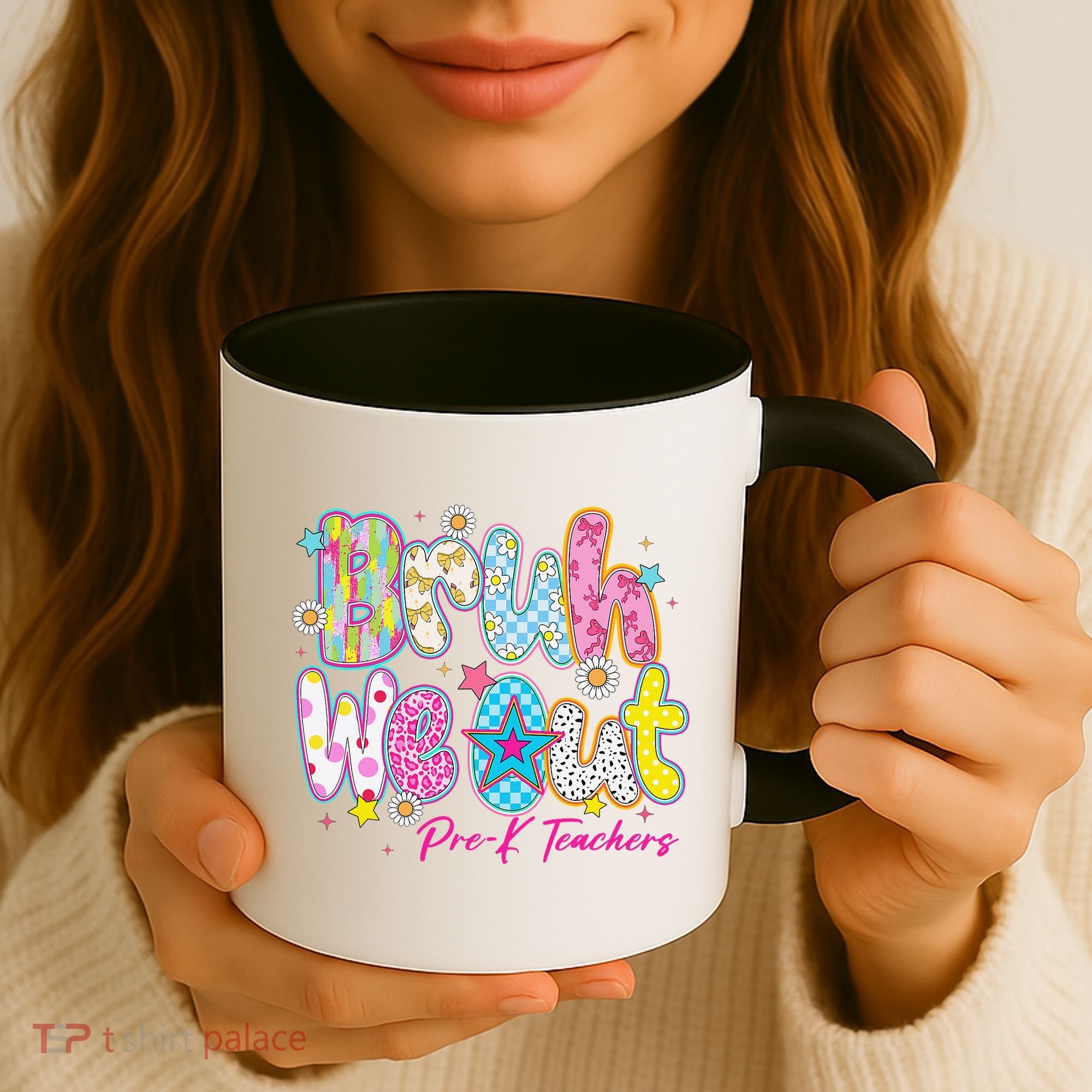 Preppy Bruh We Out Pre-K Teachers Last Day Of School Summer Coffee Mug
