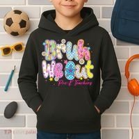 Preppy Bruh We Out Pre-K Teachers Last Day Of School Summer Kids Hoodie thumb 2