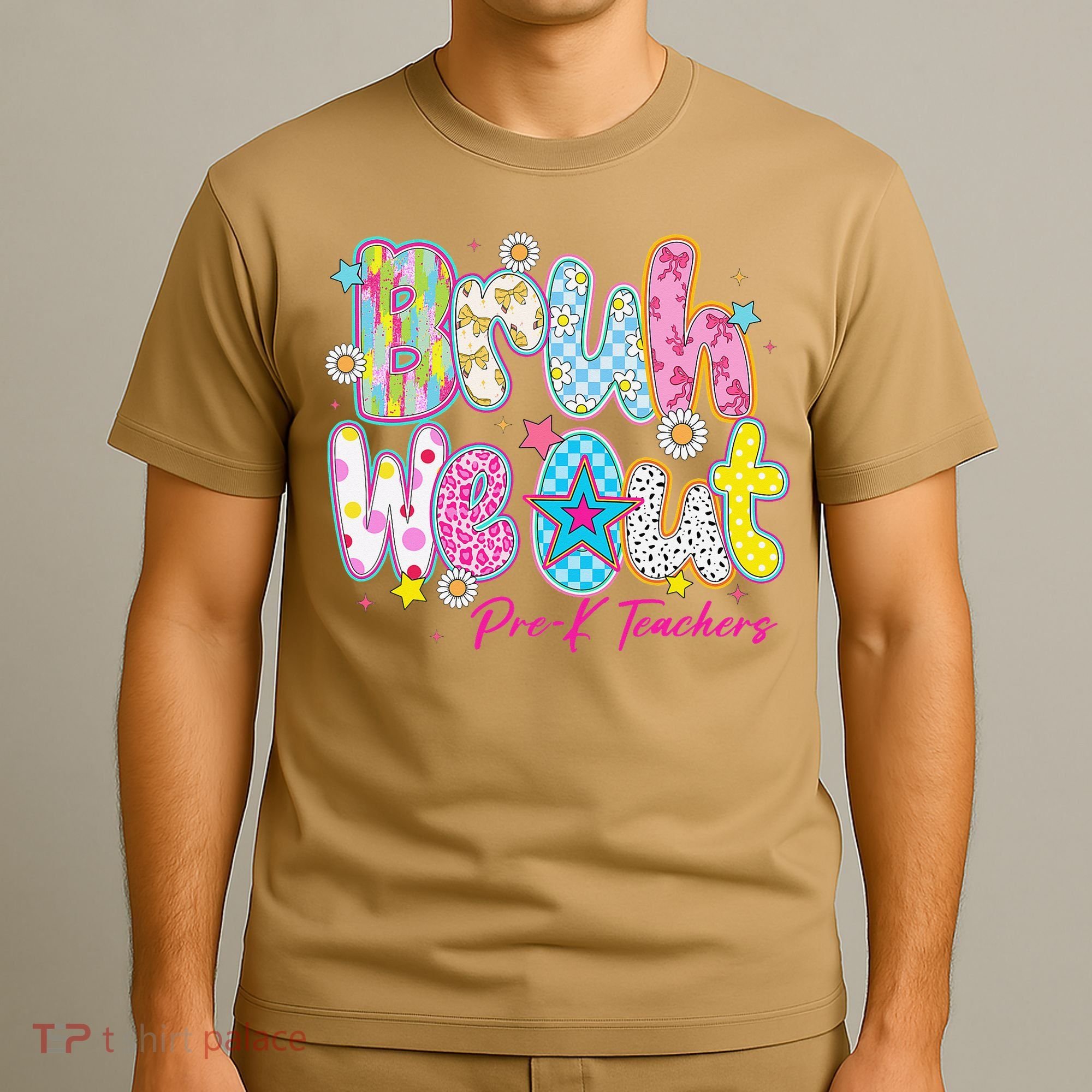 Preppy Bruh We Out Pre-K Teachers Last Day Of School Summer T-Shirt