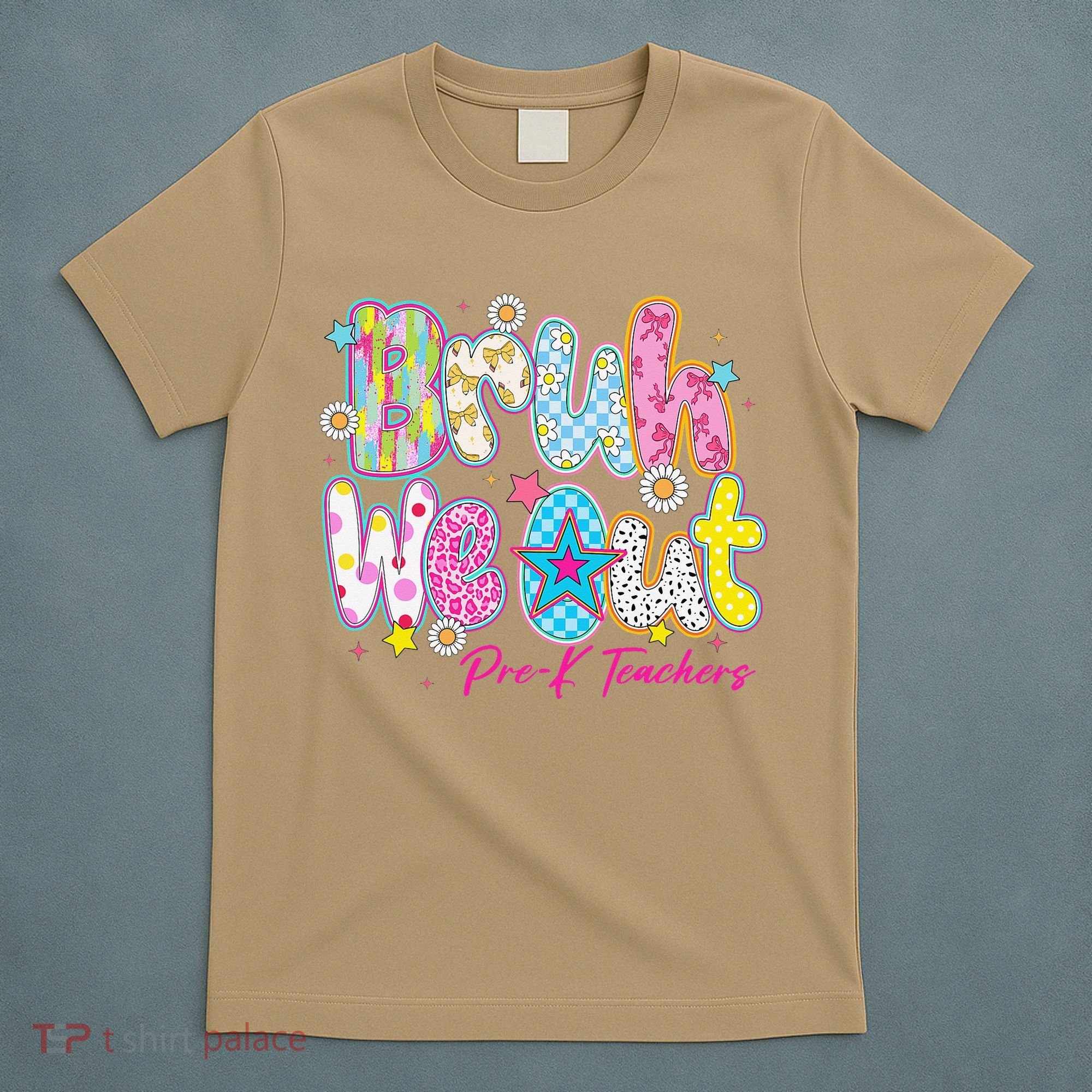 Preppy Bruh We Out Pre-K Teachers Last Day Of School Summer T-Shirt