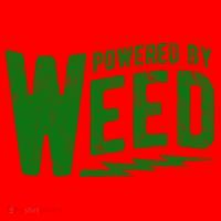 Powered By Weed Santa Hat thumb 1