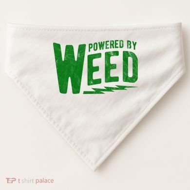Powered By Weed USA-Made Doggie Bandana