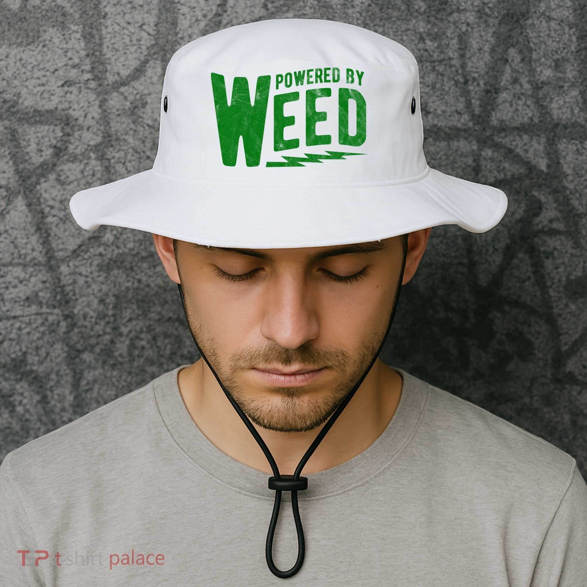 Powered By Weed Bucket Hat