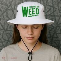 Powered By Weed Bucket Hat thumb 3