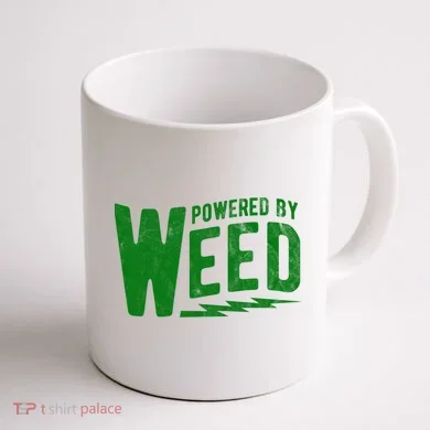 Powered By Weed Coffee Mug back