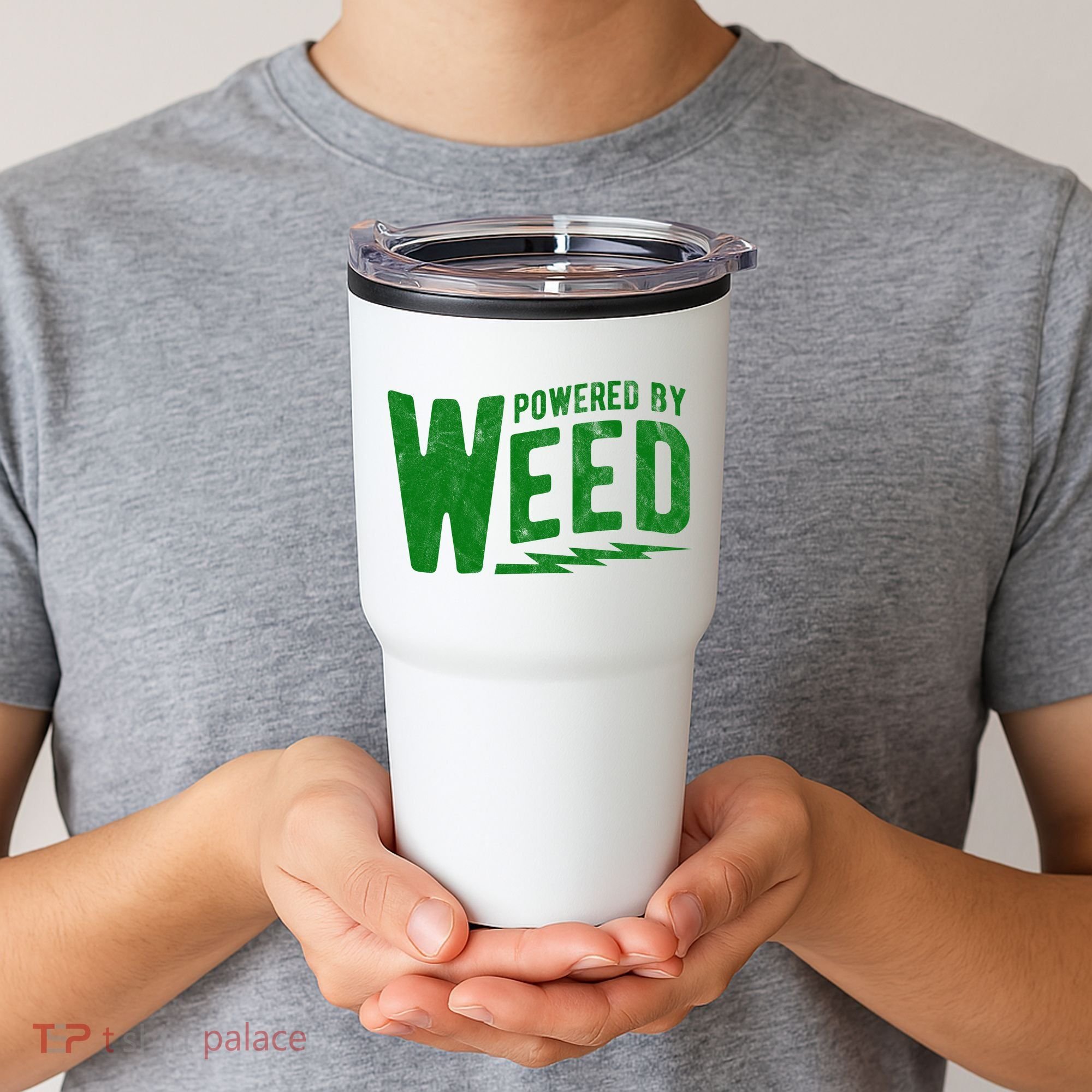 Powered By Weed Tumbler
