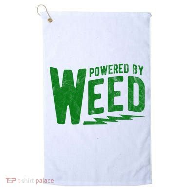 Powered By Weed Golf Towel