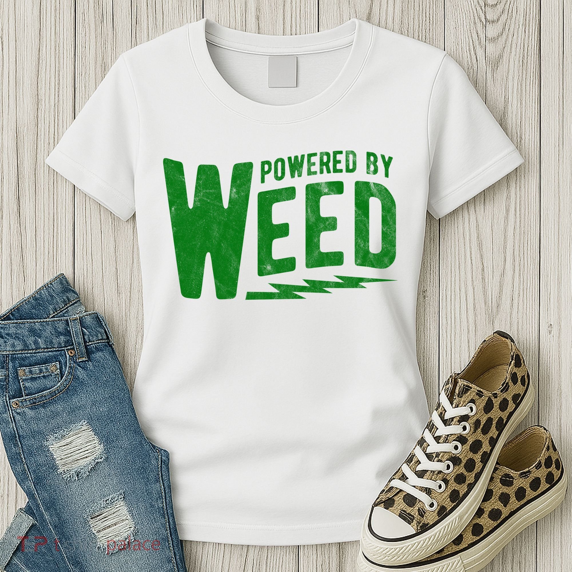 Powered By Weed Women's T-Shirt