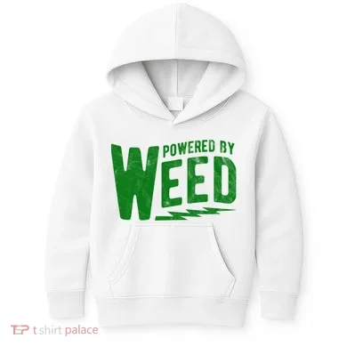 Powered By Weed Kids Hoodie