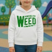 Powered By Weed Kids Hoodie thumb 3