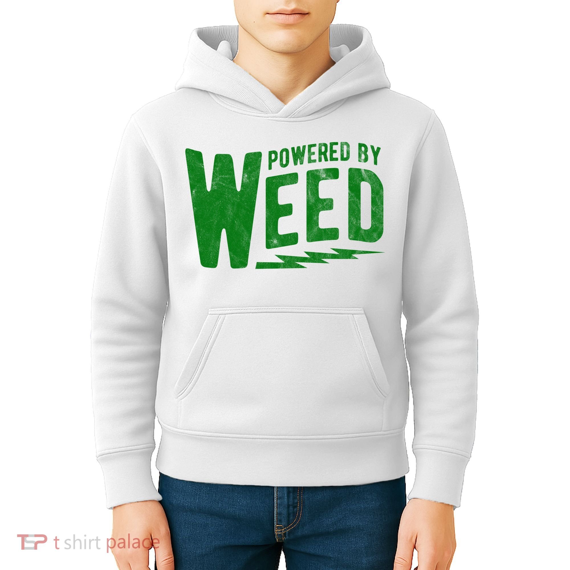 Powered By Weed Kids Hoodie