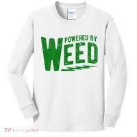 Powered By Weed Kids Long Sleeve Shirt thumb 0