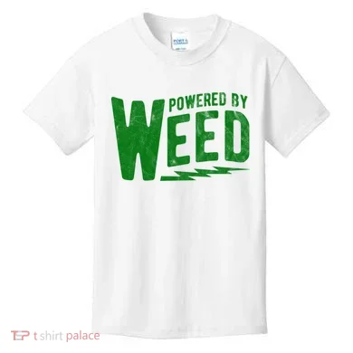 Powered By Weed Kids T-Shirt