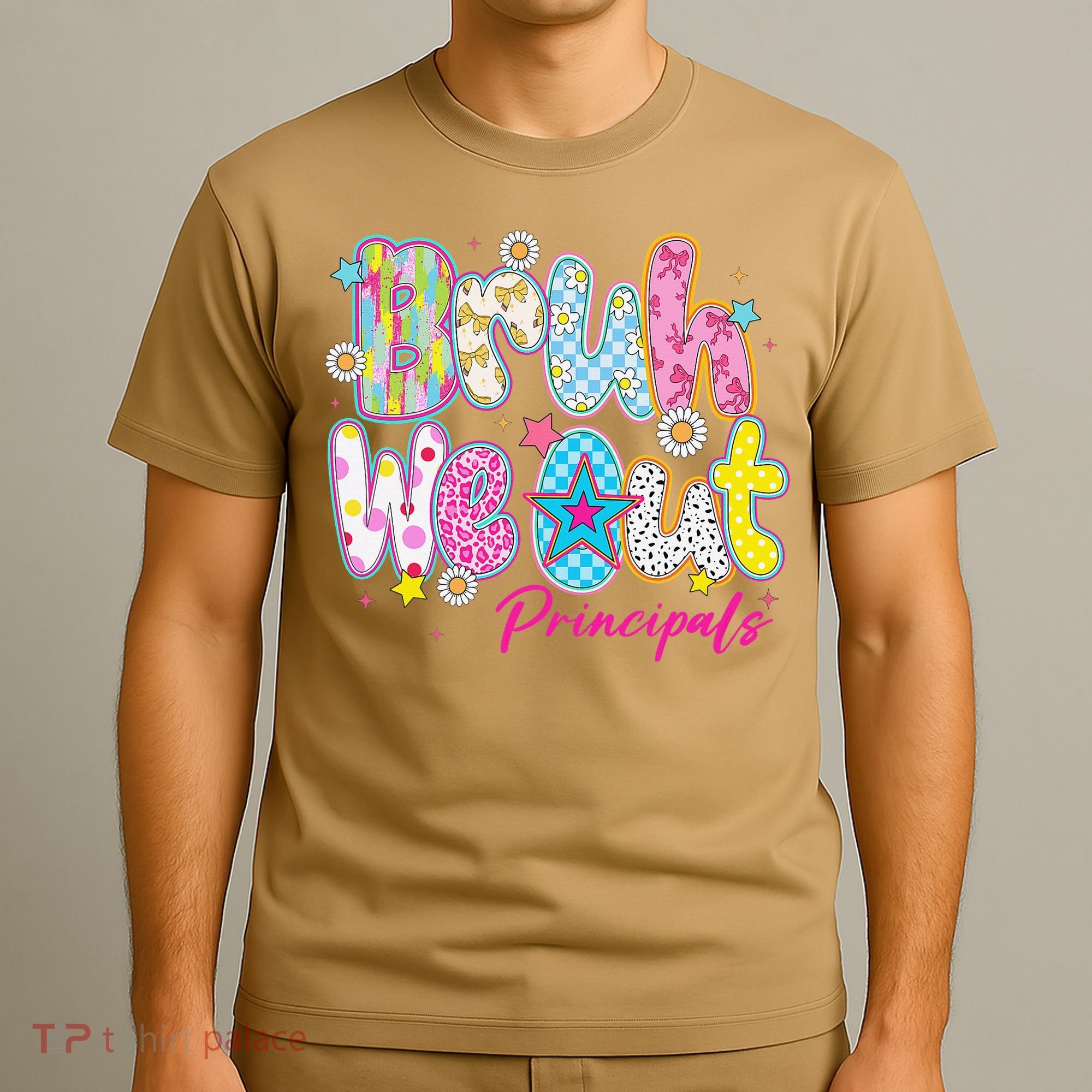 Preppy Bruh We Out Principals Last Day Of School Summer T-Shirt