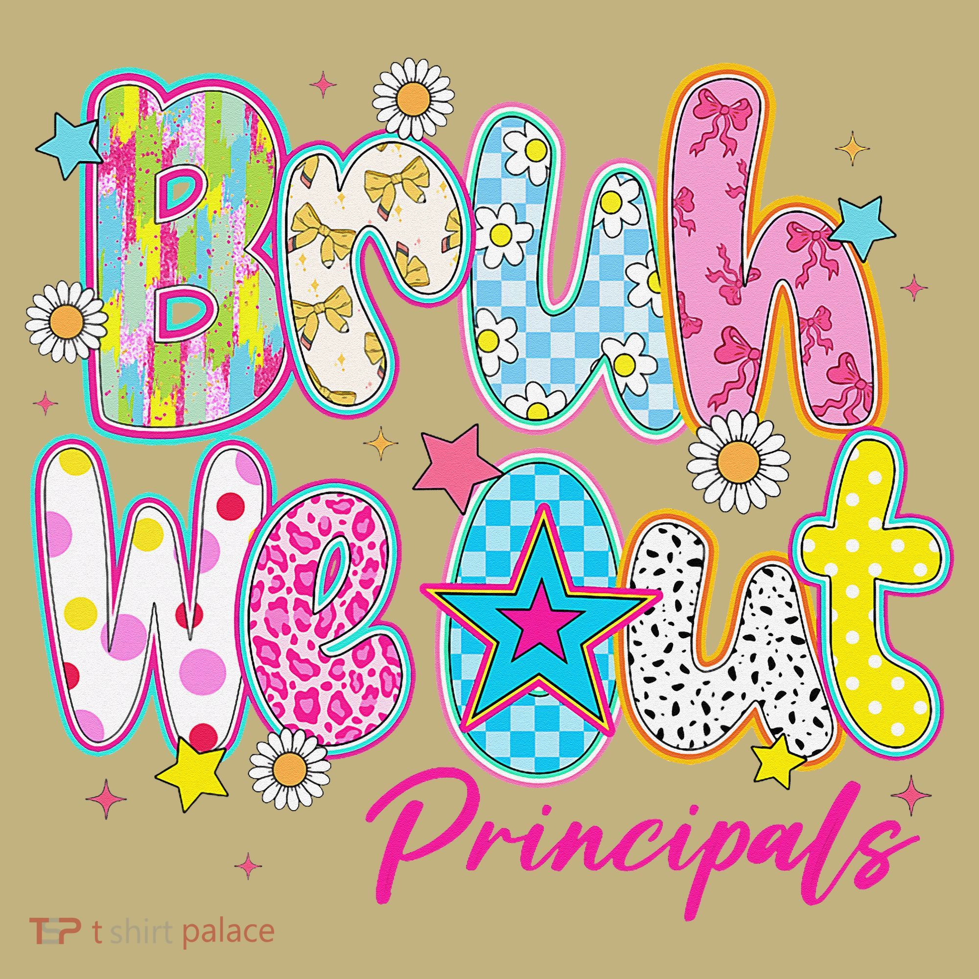 Preppy Bruh We Out Principals Last Day Of School Summer T-Shirt