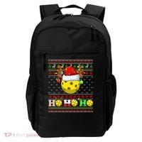 Pickleball Ball Xmas Tree Lights Ugly Christmas Sweater Gift Backpack thumb 0