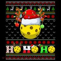 Pickleball Ball Xmas Tree Lights Ugly Christmas Sweater Gift Coffee Mug thumb 5