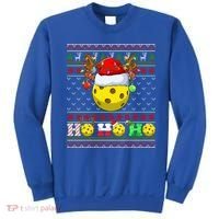 Pickleball Ball Xmas Tree Lights Ugly Christmas Sweater Gift Sweatshirt thumb 0
