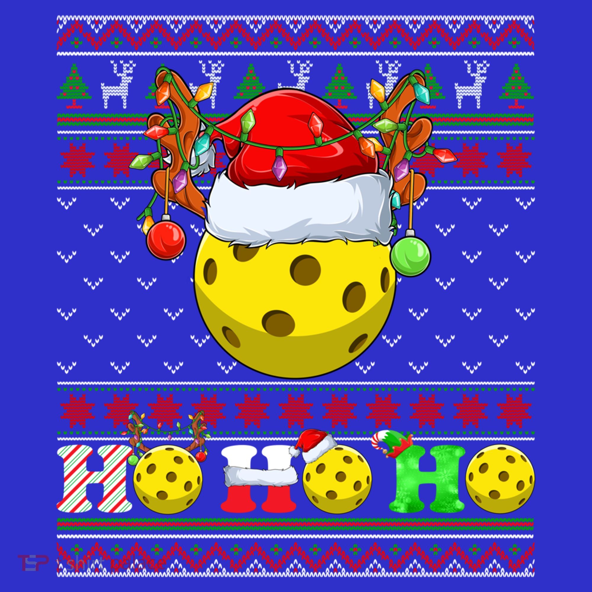 Pickleball Ball Xmas Tree Lights Ugly Christmas Sweater Gift Baby Bodysuit