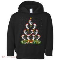 Puffin Bird Xmas Tree Gift Santa Hat Puffin Christmas Vneck Toddler Hoodie thumb 0