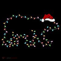 Polar Bear Xmas Lighting Santa Hat Polar Bear Christmas Funny Gift Coffee Mug thumb 5