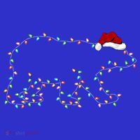 Polar Bear Xmas Lighting Santa Hat Polar Bear Christmas Funny Gift Visor thumb 3