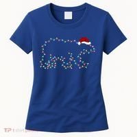 Polar Bear Xmas Lighting Santa Hat Polar Bear Christmas Funny Gift Women's T-Shirt thumb 0