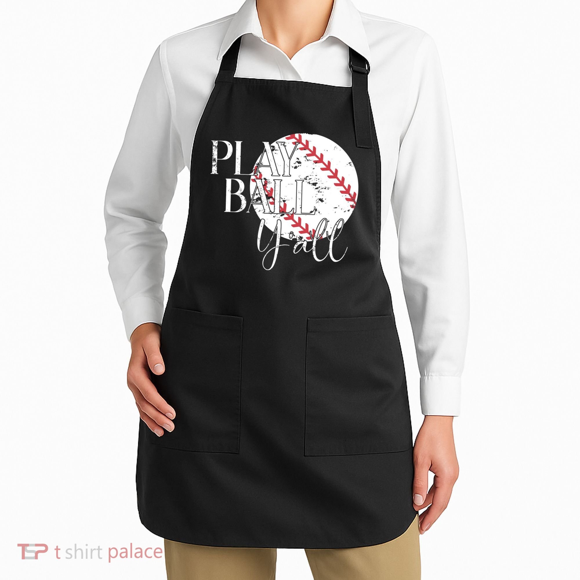 Play Ball Yall Baseball Sport Lover Apron