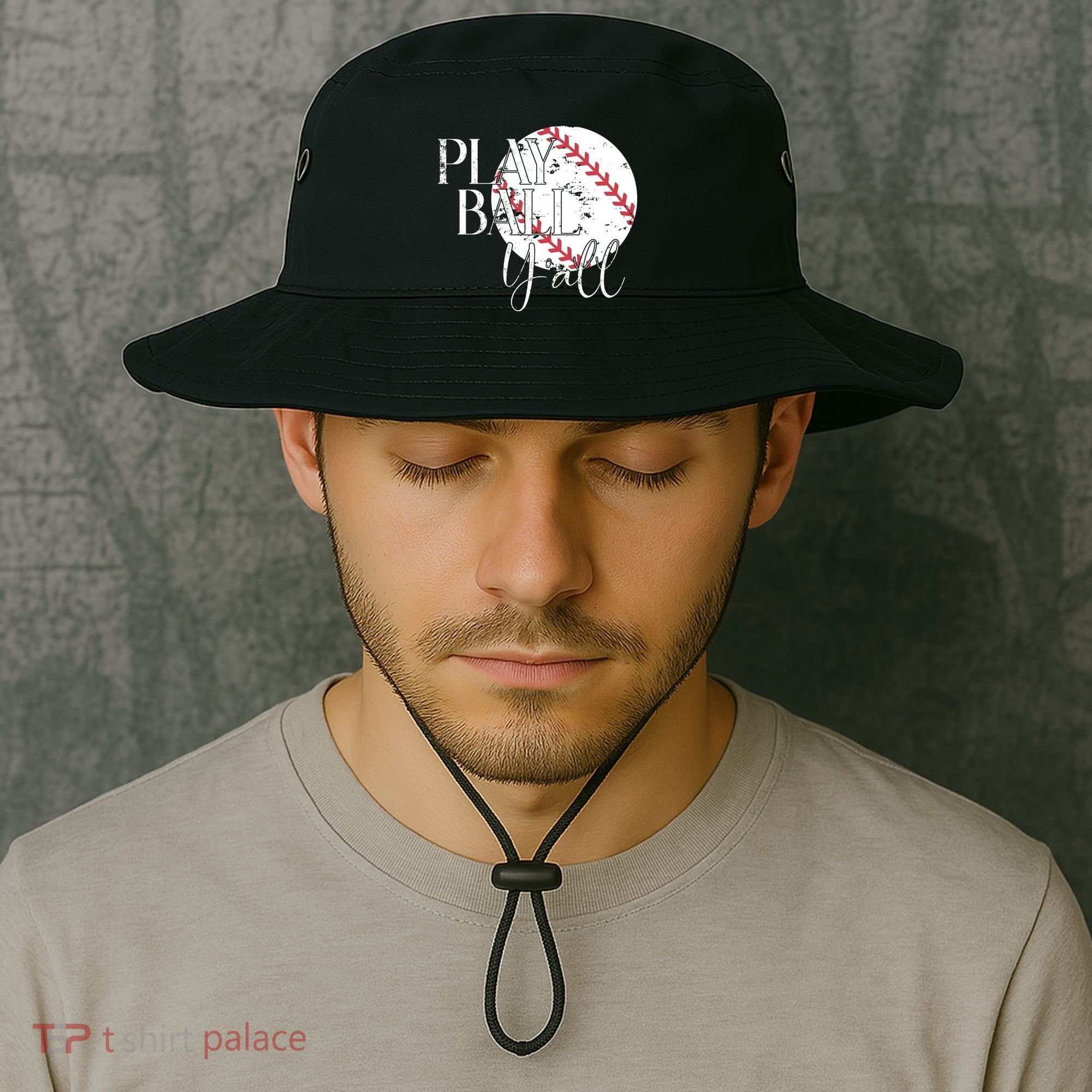 Play Ball Yall Baseball Sport Lover Bucket Hat