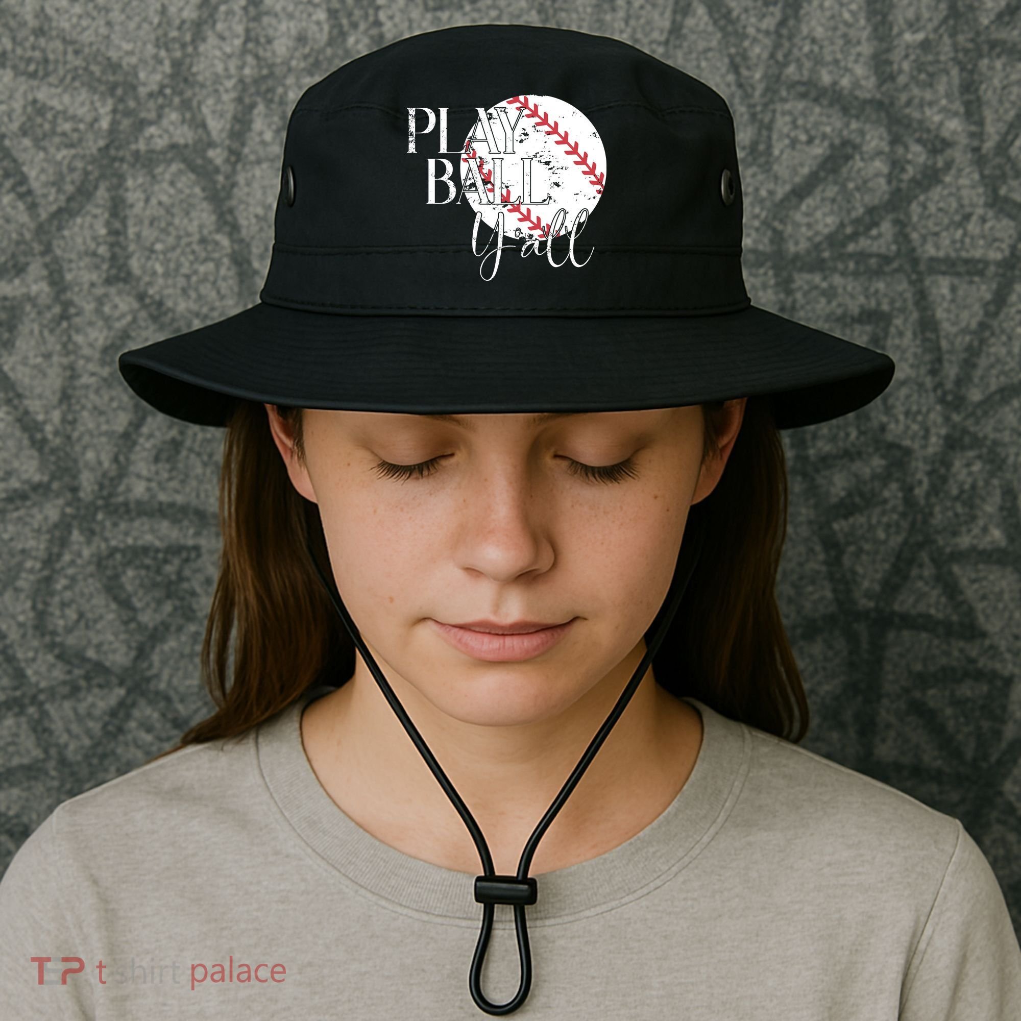 Play Ball Yall Baseball Sport Lover Bucket Hat