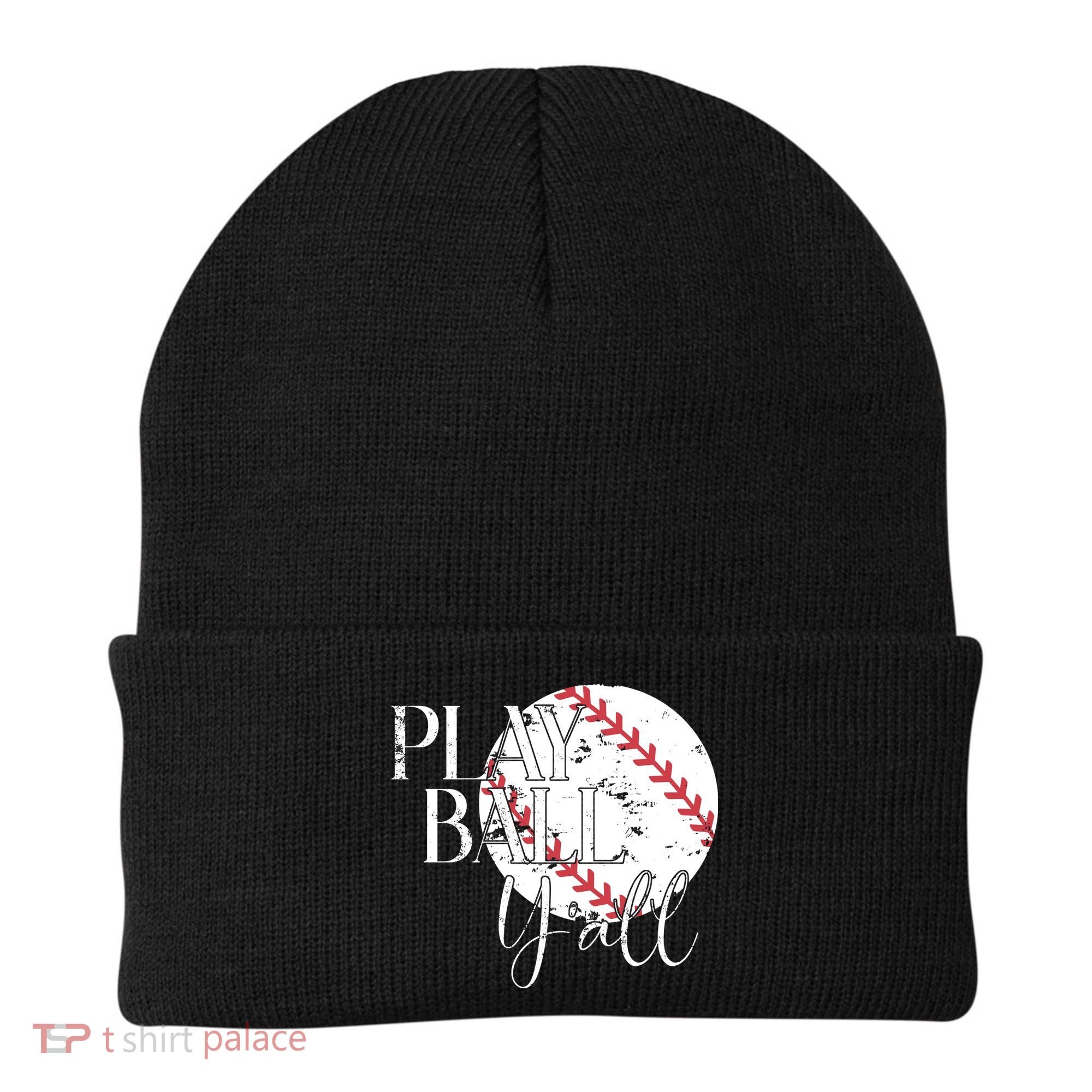 Play Ball Yall Baseball Sport Lover Beanie