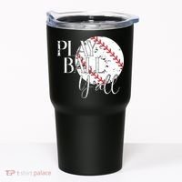 Play Ball Yall Baseball Sport Lover Tumbler thumb 0