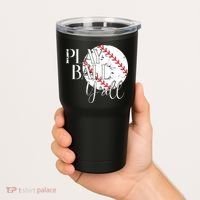Play Ball Yall Baseball Sport Lover Tumbler thumb 2